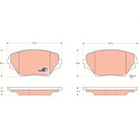 Brake pads for disc brakes