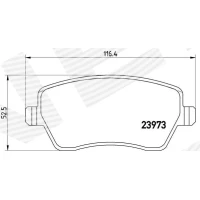 Brake pads for disc brakes