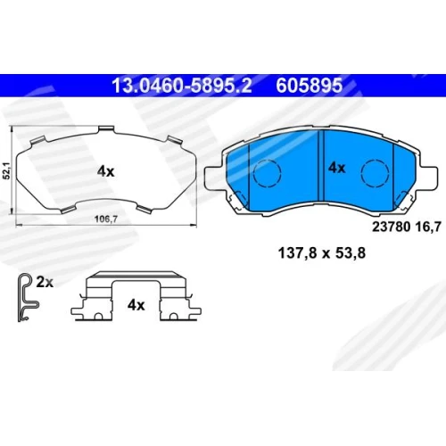 BRAKE PADS FOR DISC BRAKES - 0