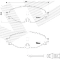 Brake pads for disc brakes