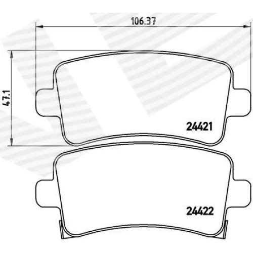 BRAKE PADS FOR DISC BRAKES - 0