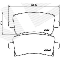 Brake pads for disc brakes