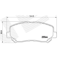 Brake pads for disc brakes