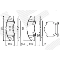 Brake pads for disc brakes