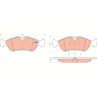 Brake pads for disc brakes