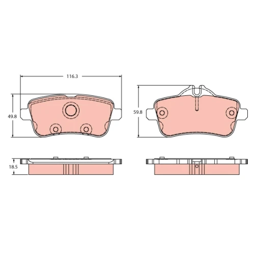 BRAKE PADS FOR DISC BRAKES - 0