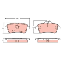 Brake pads for disc brakes