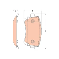 Brake pads for disc brakes