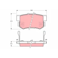 Brake pads for disc brakes