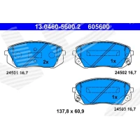 Brake pads for disc brakes