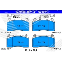 Brake pads for disc brakes