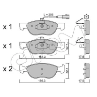 Brake pads for disc brakes