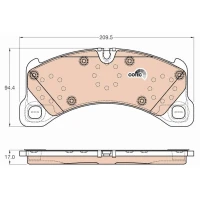 Brake pads for disc brakes