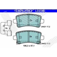 Brake pads for disc brakes