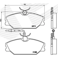 Brake pads for disc brakes