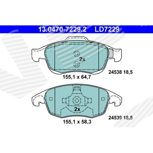 BRAKE PADS FOR DISC BRAKES - 0