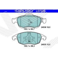 Brake pads for disc brakes