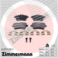 Brake pads for disc brakes