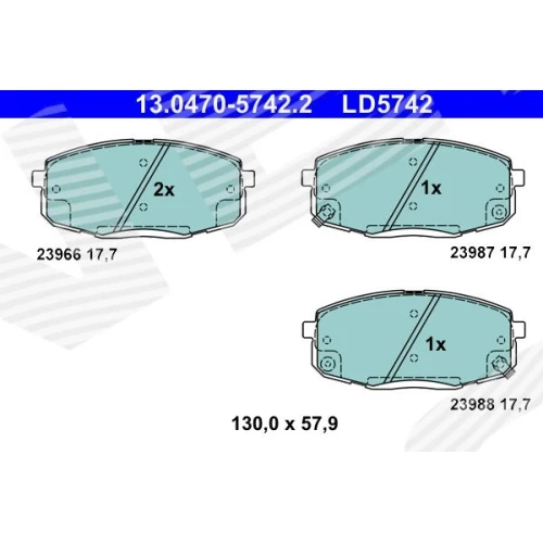 BRAKE PADS FOR DISC BRAKES - 0