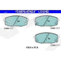 Brake pads for disc brakes