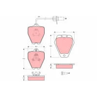 Brake pads for disc brakes