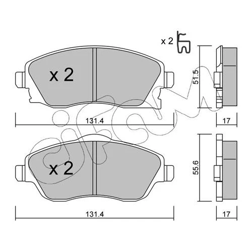 BRAKE PADS FOR DISC BRAKES - 0