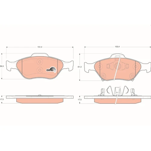 BRAKE PADS FOR DISC BRAKES - 0