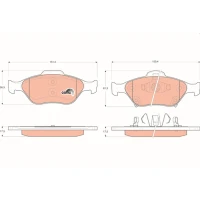 Brake pads for disc brakes