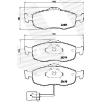 Brake pads for disc brakes