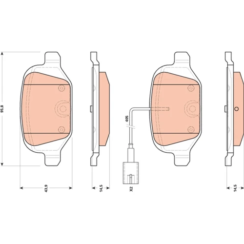 BRAKE PADS FOR DISC BRAKES - 0