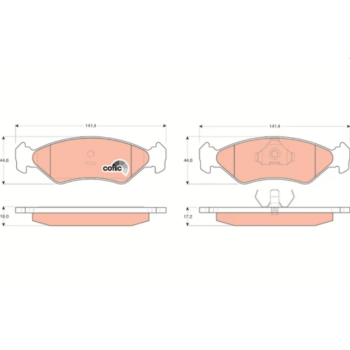 BRAKE PADS FOR DISC BRAKES - 0