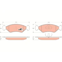 Brake pads for disc brakes