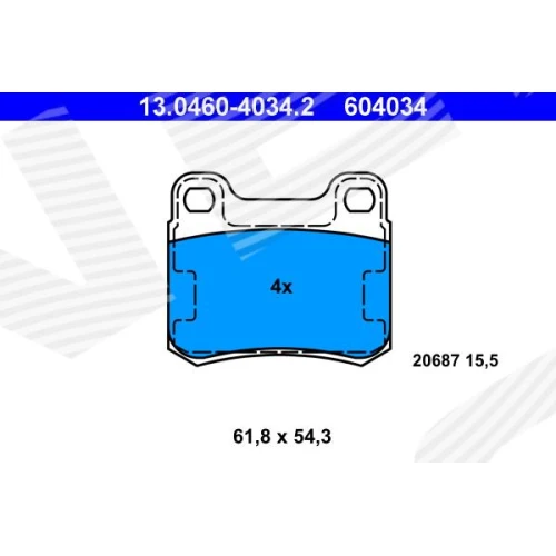 BRAKE PADS FOR DISC BRAKES - 0