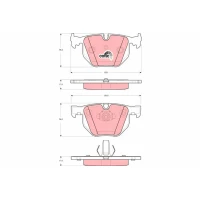 Brake pads for disc brakes