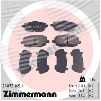 Brake pads for disc brakes