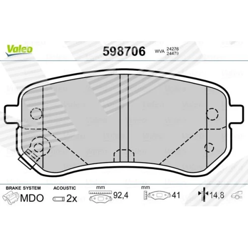 BRAKE PADS FOR DISC BRAKES - 0