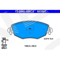 Brake pads for disc brakes