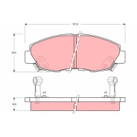 Brake pads for disc brakes