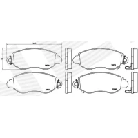 Brake pads for disc brakes