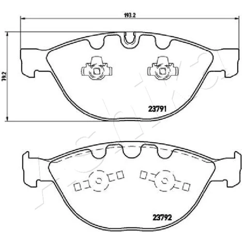 BRAKE PADS FOR DISC BRAKES - 1