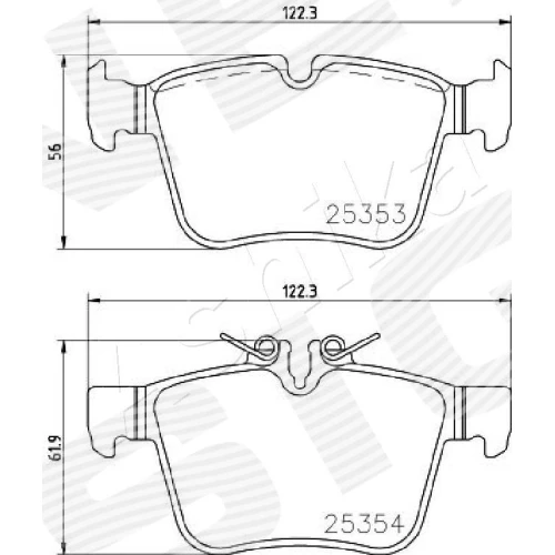 BRAKE PADS FOR DISC BRAKES - 1