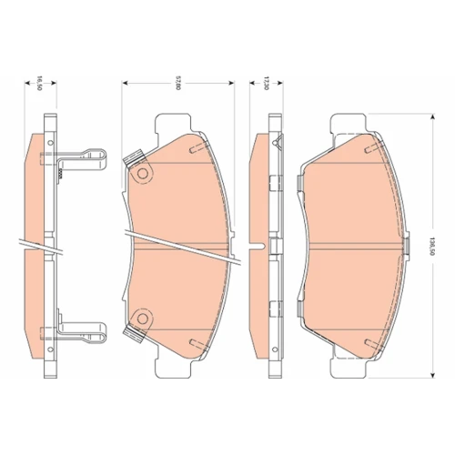 BRAKE PADS FOR DISC BRAKES - 0