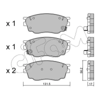 Brake pads for disc brakes