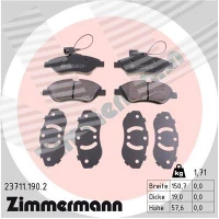 Brake pads for disc brakes