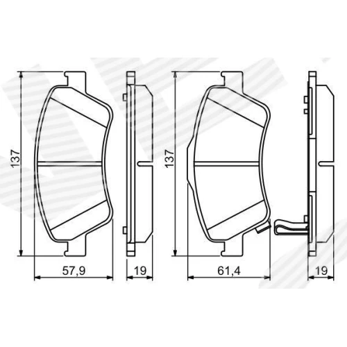 BRAKE PADS FOR DISC BRAKES - 6