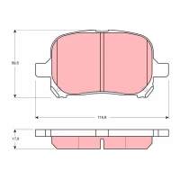 Brake pads for disc brakes