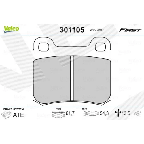 BRAKE PADS FOR DISC BRAKES - 0