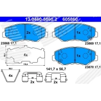 Brake pads for disc brakes