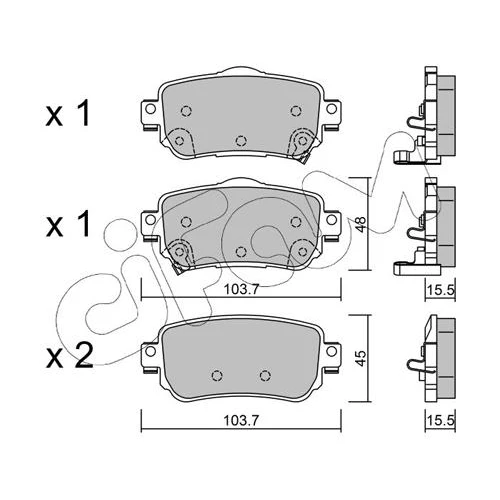 BRAKE PADS FOR DISC BRAKES - 0