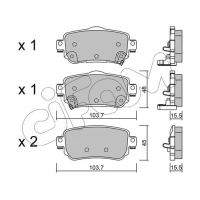 Brake pads for disc brakes